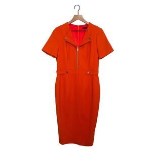 Karen Millen Orange Midi Dress